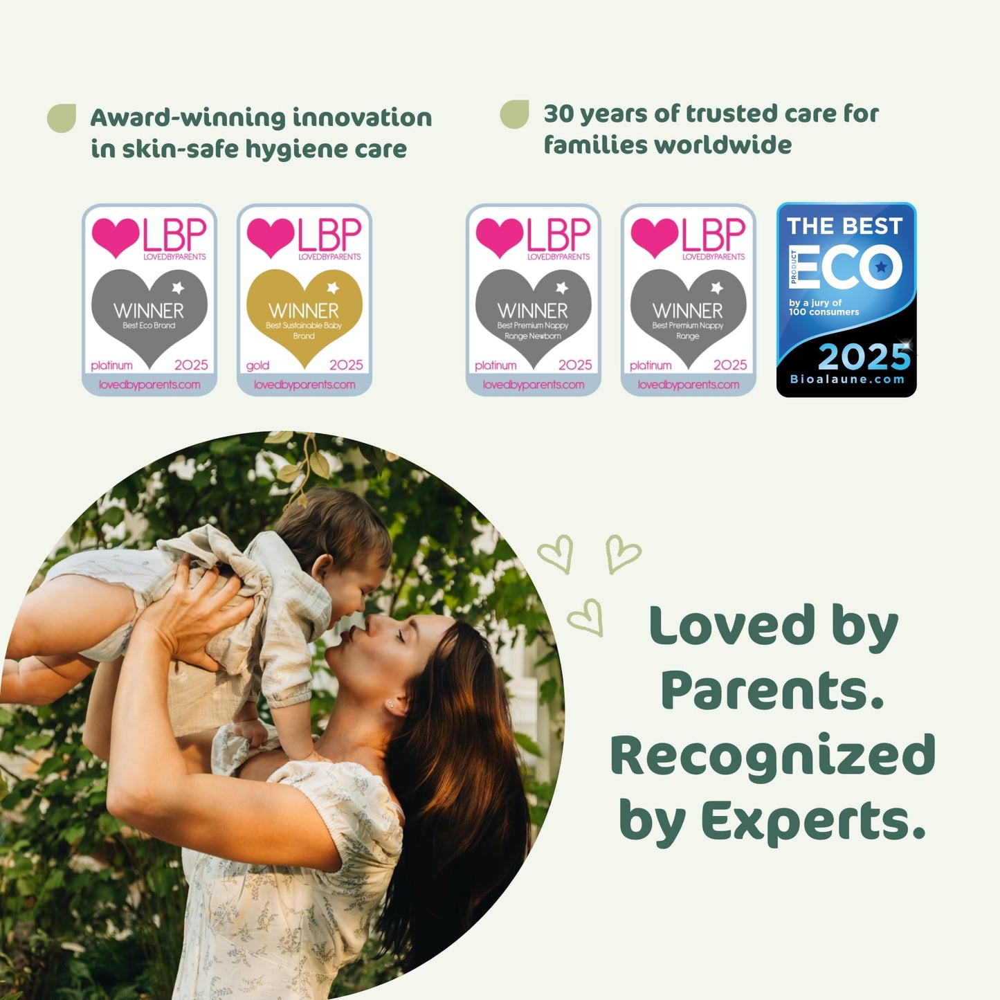 Eco by Naty Eco-Friendly Baby Nappies - 100% Plant-Based Materials on Skin, Soft, for Sensitive Skin & Super Absorbent (Size 5, 80 Count)