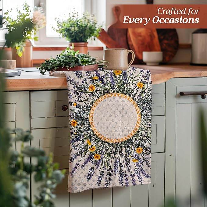 Maison d' Hermine Kitchen Towels Set of 3 100% Cotton 27.50" x 20" Reusable