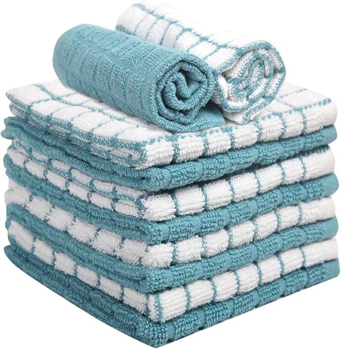 Bumble Dish Cloths | 12" x 12" | 100% Cotton Kitchen Towels | 405 GSM | Soft