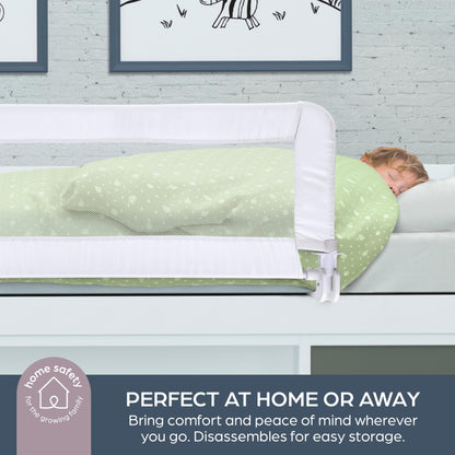 Dreambaby Phoenix Toddler Bed Rail - Foldable & Portable Bed Safety Barrier - Suitable for Flat Bed Bases Up to King Size Mattress - Measures 110cm Wide x 45.5cm Tall - White - Model F719
