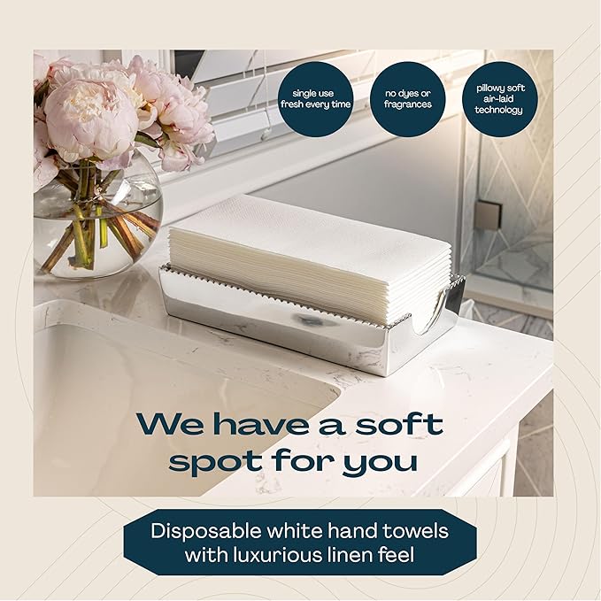 100-Pack Disposable Guest Towel Paper Napkin