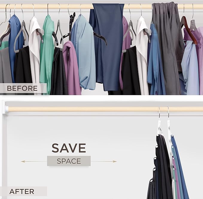 MORALVE Pants Hangers Space Saving