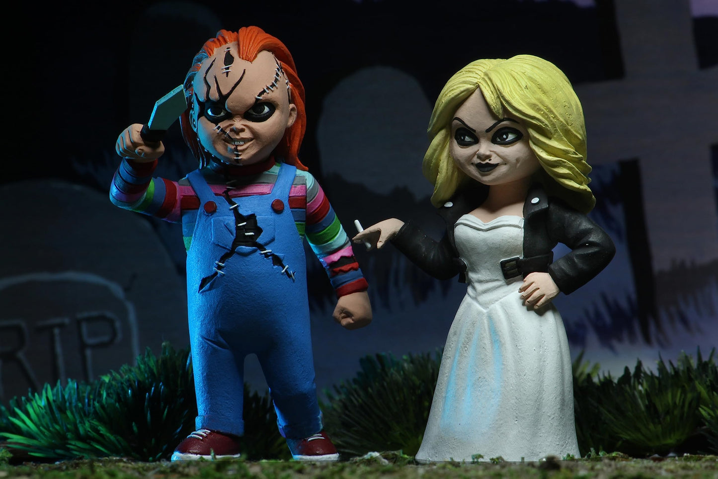 NECA - 2-Pack Toony Terrors Action Figures, Chucky & Tiffany