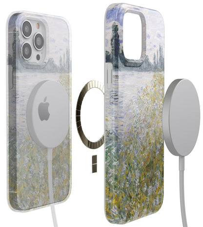 Casely iPhone 13 Pro Max Case | Here Comes The Sun | Colorblock Sunset | Classic Ultra Slim Case Design