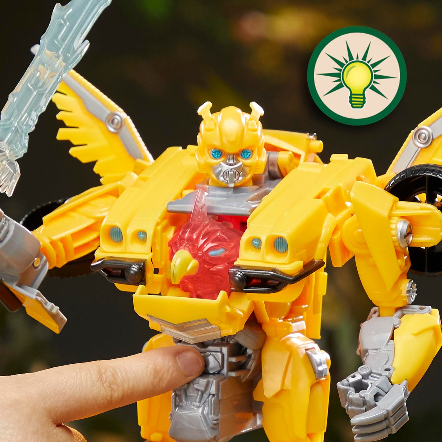 Transformers Toys Rise of the Beasts Film, Beast-Mode Bumblebee Action Figure, Ages 6 and up, 25 cm