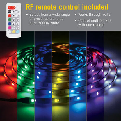 Armacost Lighting 624340 RibbonFlex Outdoor 24 ft. RGB+W Indoor/Outdoor LED Tape Light Kit