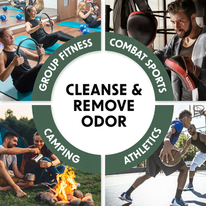 Wipex Yoga Mat Cleaner Wipes - Plant-Based Lemongrass, Eucalyptus & Vinegar Wipes for Gym & Fitness Equipment & All Purpose Gym Cleaning - Safe for Peloton Bikes & Treadmills - 400 Count