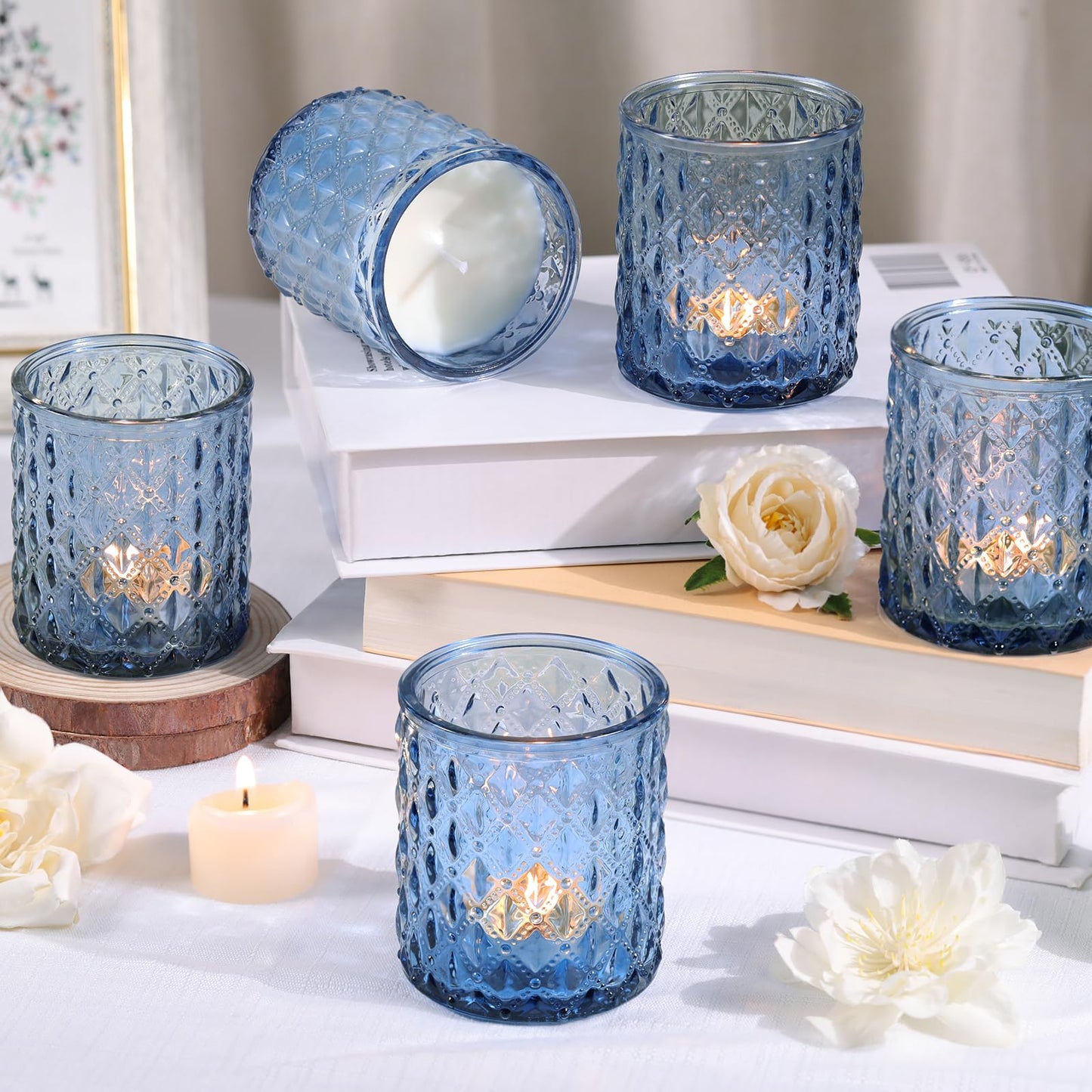 8Pcs Large Votive Candle Holders