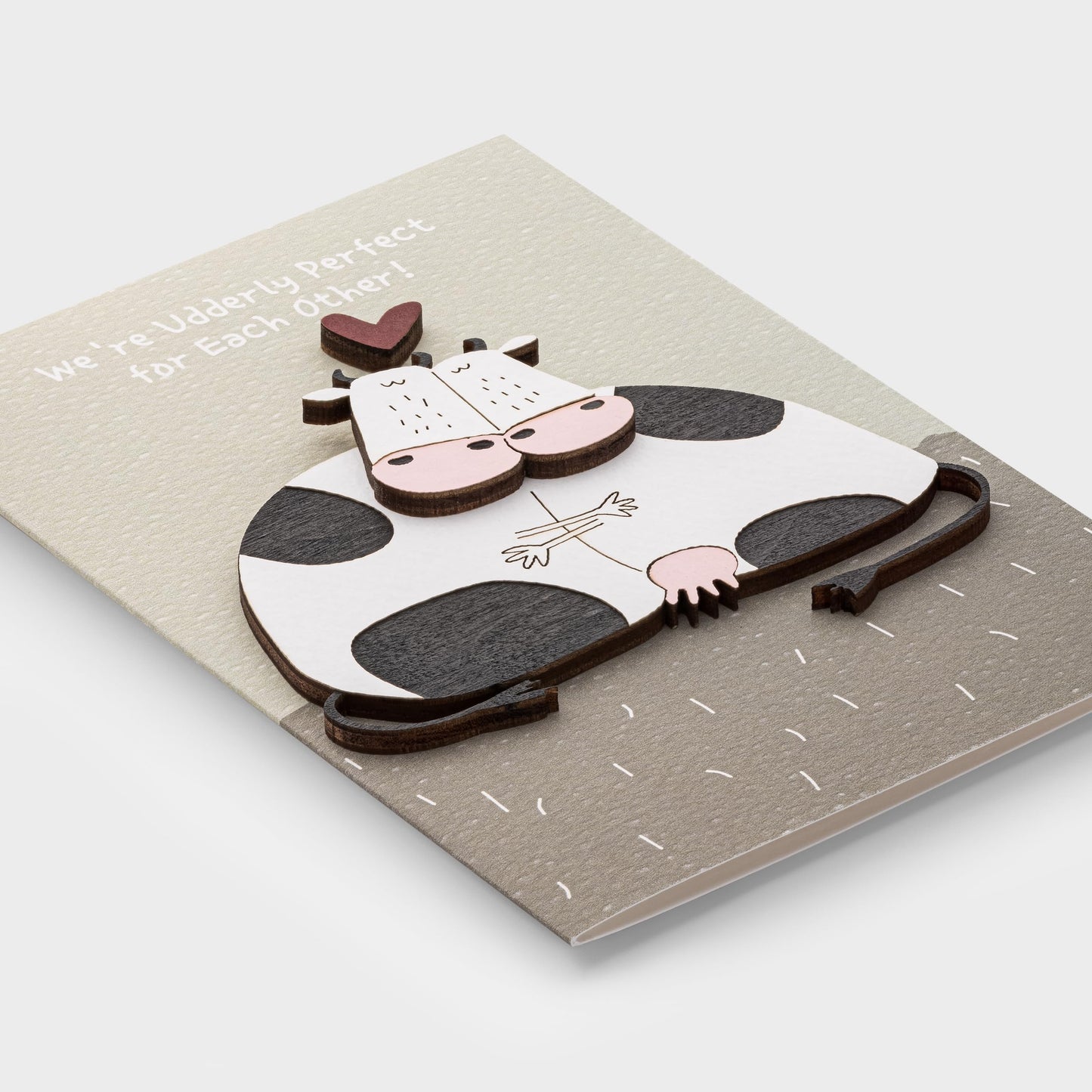 PESKOVOI Handmade Greeting Card with Premium 3D Wooden Design – Set of 5 Gift Cards with Kraft Envelopes – Ideal for All Occasions: Mother's Day, Weddings, Anniversaries, Birthdays, Love Notes & More