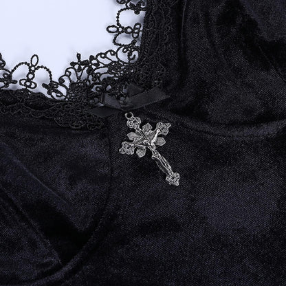Gothic Plus Size Dress - Y2K Style, Lolita Inspired, Black Fairy Design, Punk & Gothic Dresses for Women