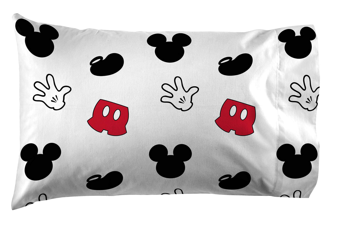 Jay Franco Disney Mickey Mouse Kids Twin Sheet Set 3 Piece - Reversible, Super Soft Brushed Microfiber, Deep Pocket, Fade Resistant, Machine Washable Kids Bedding (Official Disney Product)