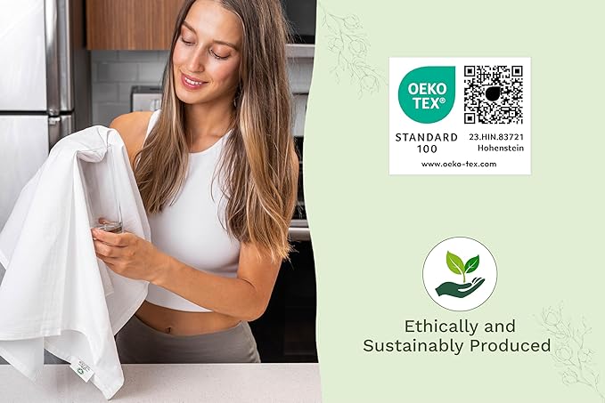 Organic Cotton White Dish Towels
