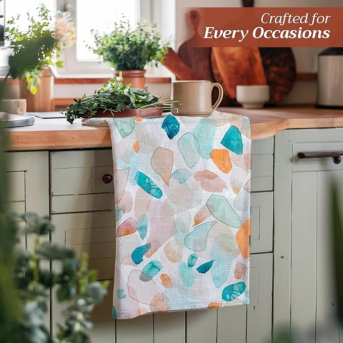 Maison d' Hermine Kitchen Towels Set of 3 100% Cotton 27.50" x 20" Reusable