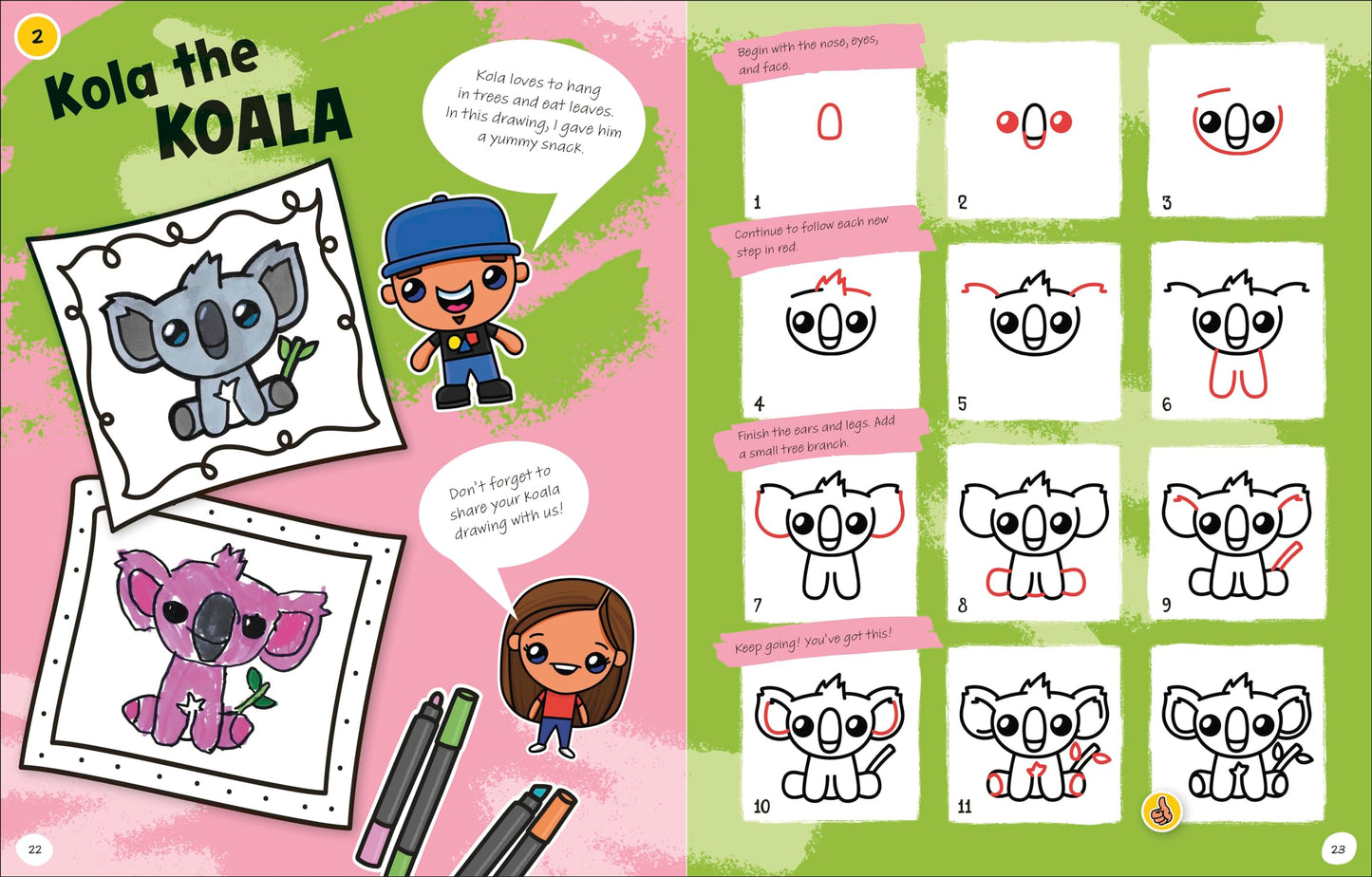 Draw with Art for Kids Hub Animals Paperback Jensen, Rob Art for Kids Hub
