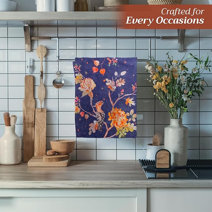 Maison d' Hermine Kitchen Towels Set of 3 100% Cotton 20" x 27.5" Reusable