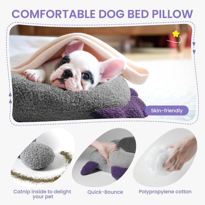 HiPetpy Dog Calming Pillow - Soft Neck Pillow for Dogs, Washable Sleep Pillow for Better Sleep, Reduces Anxiety, Gift for Small/Medium/Large Dogs and Cats