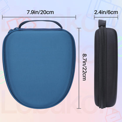 Lebakort Headphone Case Compatible with KVIDIO/TOZO/BERIBES/JLab/Raycon Over-Ear Headphones, Universal Portable Travel Organizer (Black Case)