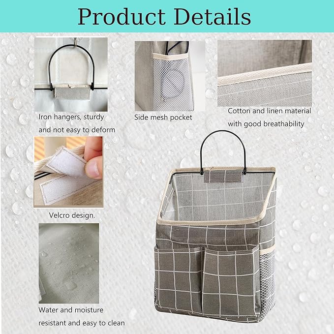 2pcs Wall Hanging Storage Bag, Wall Hanging Organizer Bags