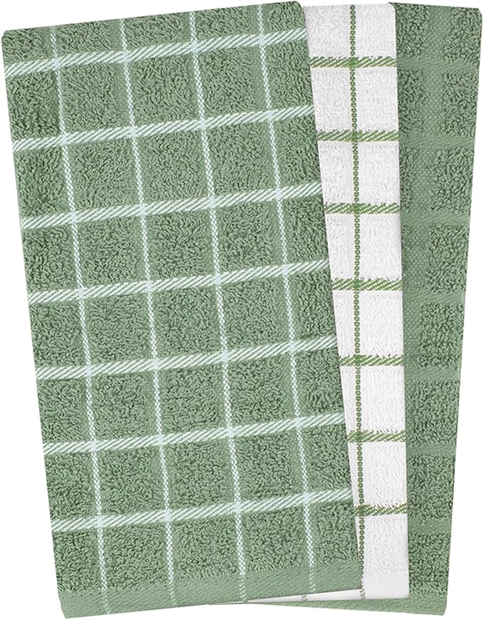 Ritz Premium 100% Cotton Terry Check Kitchen Dish Towels