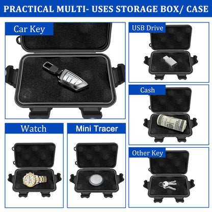 Magnetic Key Box, Magnetic Key Holder Under Car, Hide a Key Magnetic Car Waterproof Key Holder Hider Key Case for Outside Travel, Hide a Key Box for Cars, SUV, Truck - Black, 1 Pack