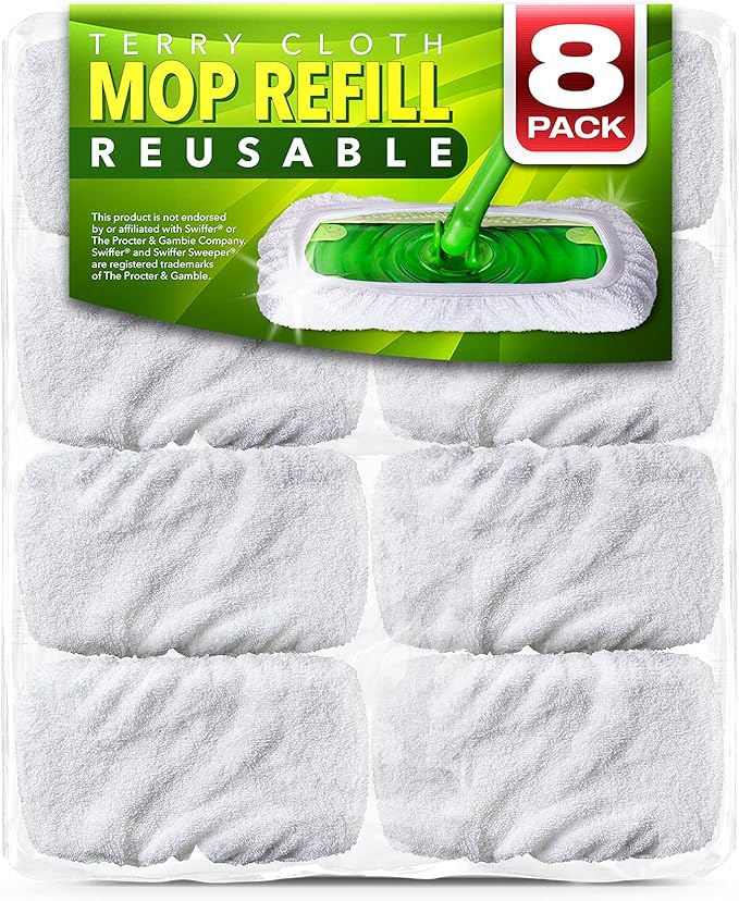 VanDuck Reusable 100% Cotton Mop Pads Compatible