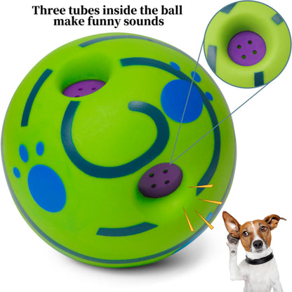 Yifugad Interactive Giggle Ball for Dog Squeaky Toy Keep Your Dog Happy All Day, Ball Toys for Large, Medium and Small Pet Cat Relieve Anxiety and Boredom
