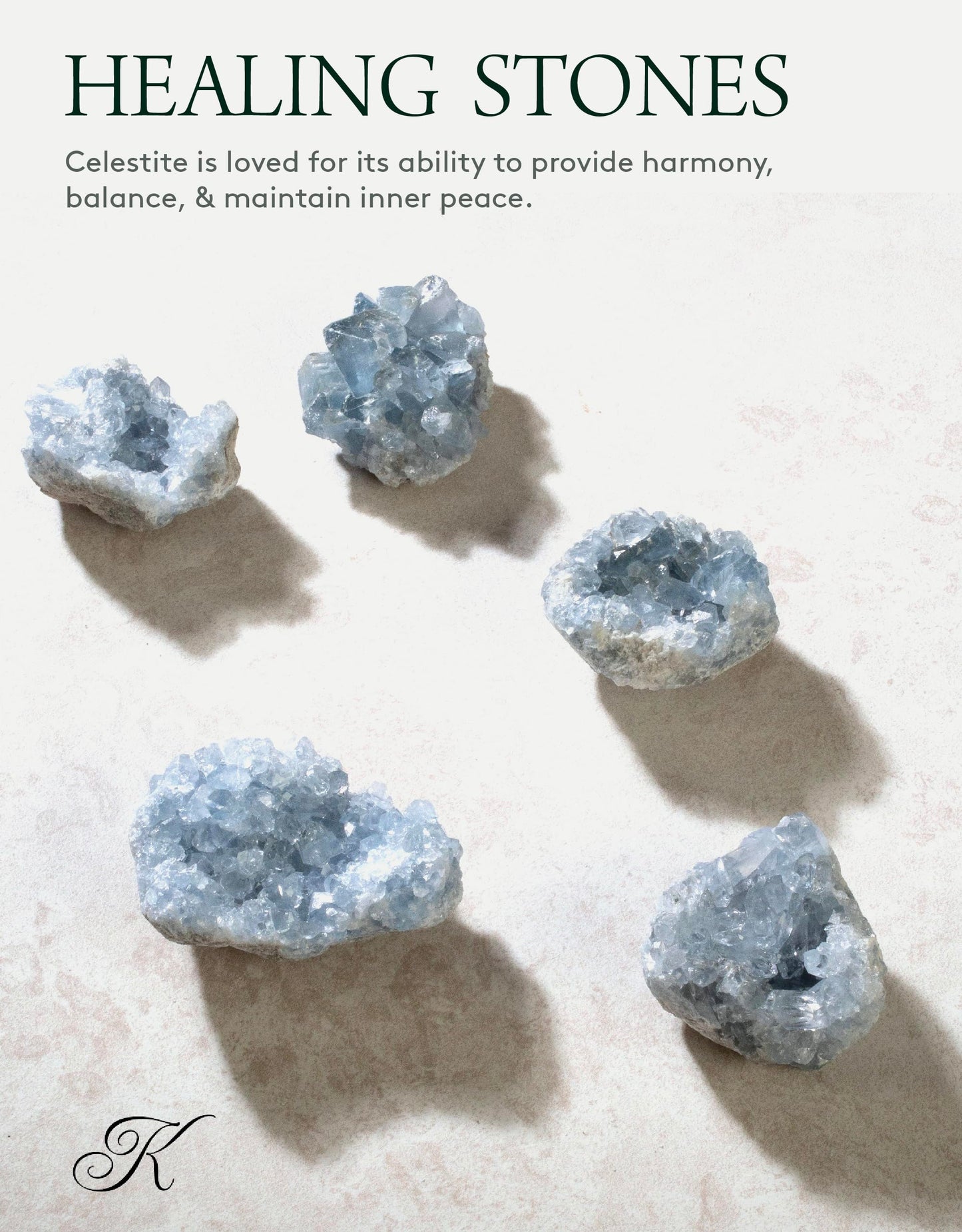 KALIFANO Raw AAA+ Celestite Crystal Cluster Geode - High Energy Natural Celestine Stone - Reiki Wicca Celestita Rock with Healing and Calming Effects (Family Owned and Operated)