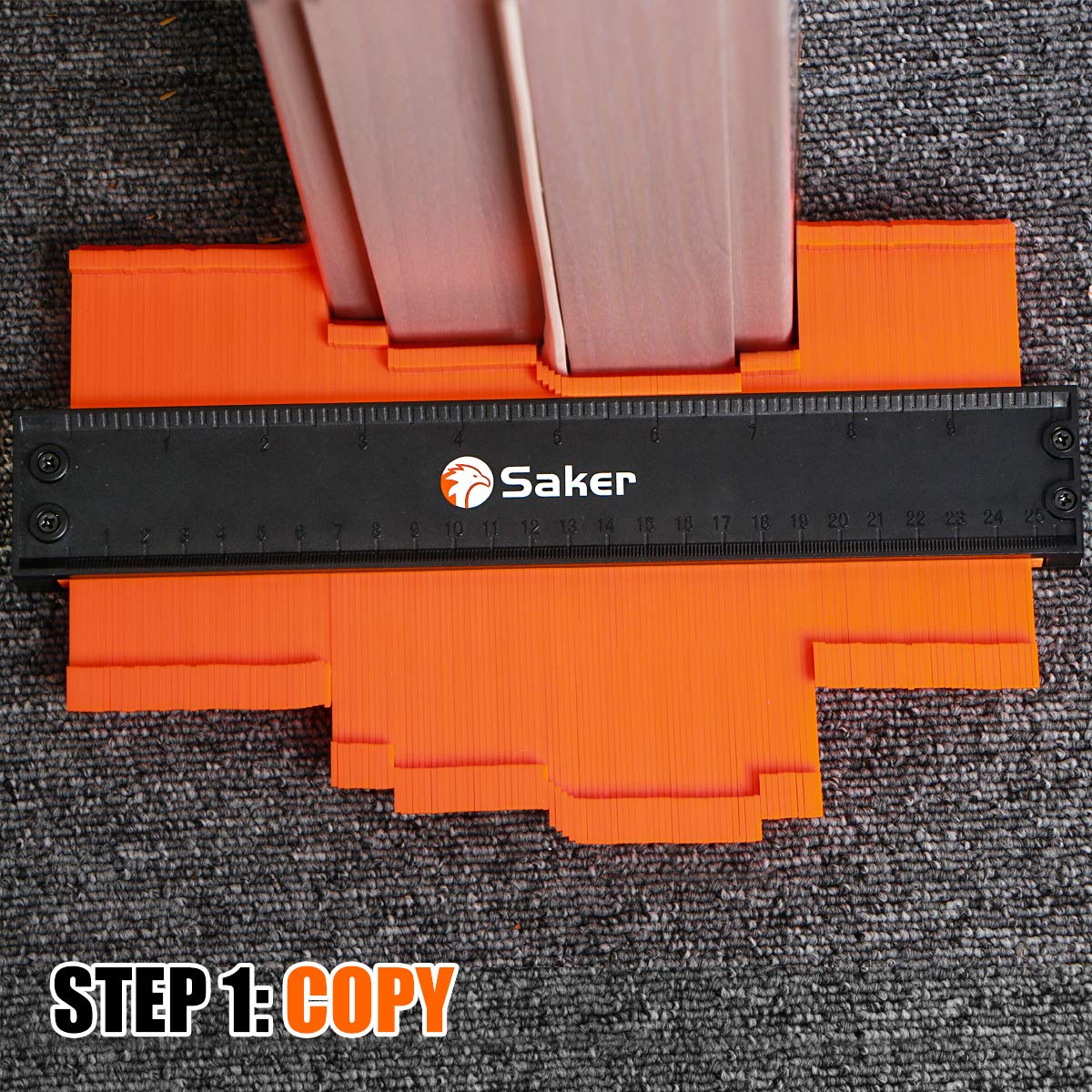 Saker Contour Gauge (10 Inch) Profile Tool with Adjustable Lock,Christmas Gifts for Men Women Dad Boyfriend Husband-Precisely Copy Irregular Shape Duplicator-Cool Gadgets for Woodworking Tool Tracing