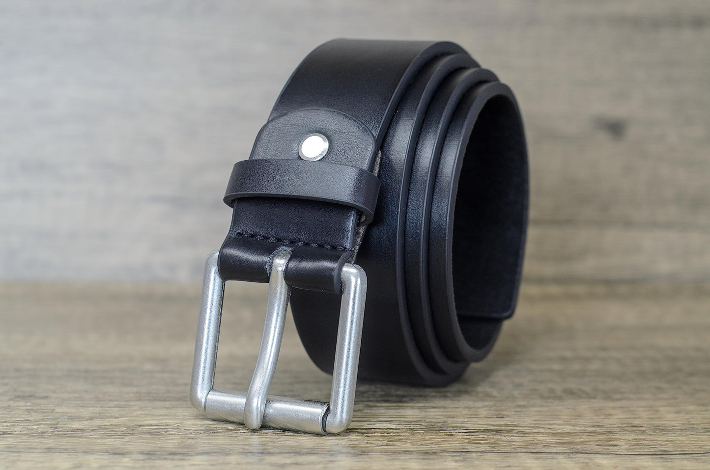 Ossi Mens 38mm Roller Buckle Jeans Belt - Black 3XL (48" - 52")