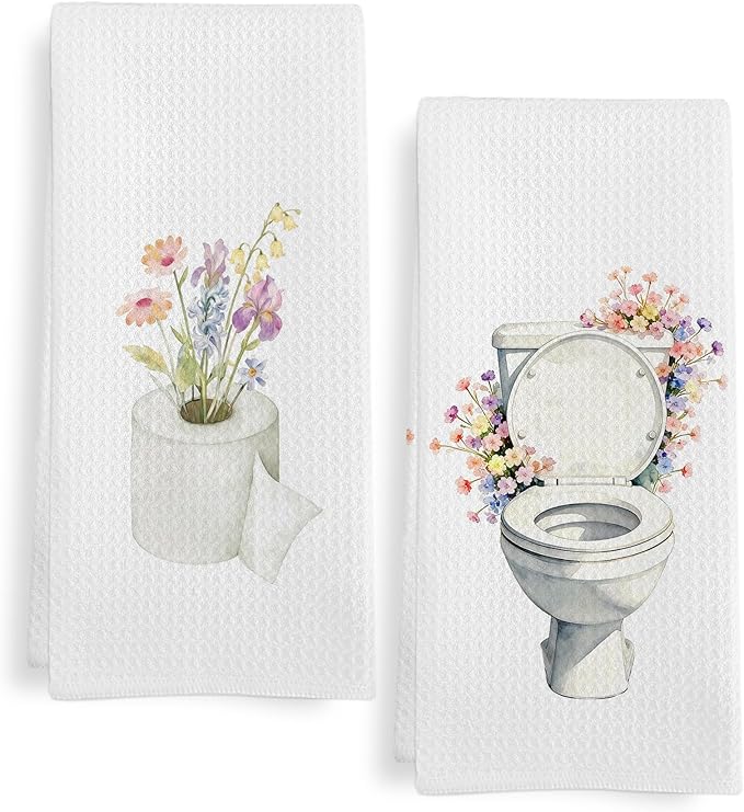 Wildflower Toilet Paper Roll Hand Towels