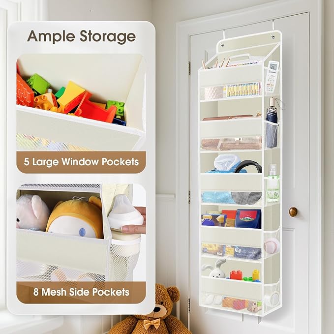 1 Pack Over The Door Organizer, Hanging Storage Organizer
