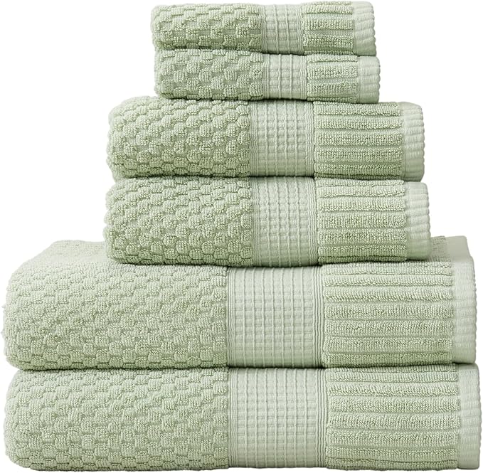 NY Loft 100% Cotton Towel Set 6 Piece Towel Set | Super Soft & Absorbent