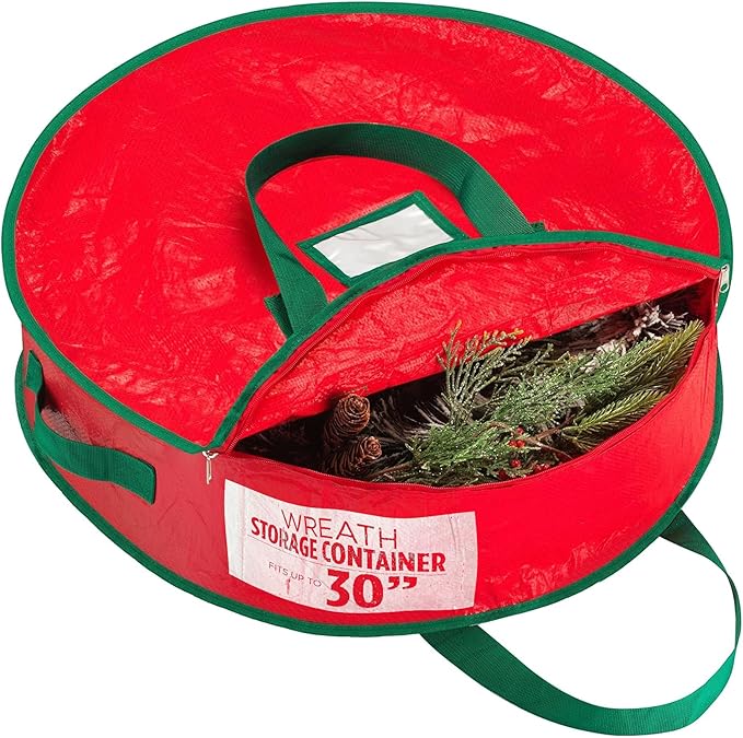 Handy Laundry Christmas Wreath Storage Bag