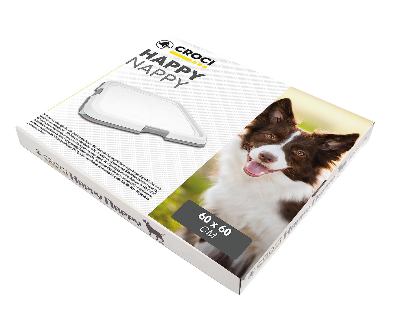 Croci Happy Nappy Dog Toilet Toilet Suction Mat Holder for Dog Urine Puppy Training 60 x 60 cm