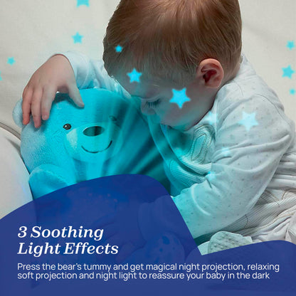 Chicco First Dreams Teddy Bear with Night Light, Neutral | Projects Stars, Lighting Effects, Relaxing Music, Calming for Baby
