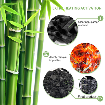 6 Pack Bamboo Charcoal Air Purifier Bags Odor Absorber Odor Absorber Natural Car Air Freshener Odor Eliminators for Home Pets