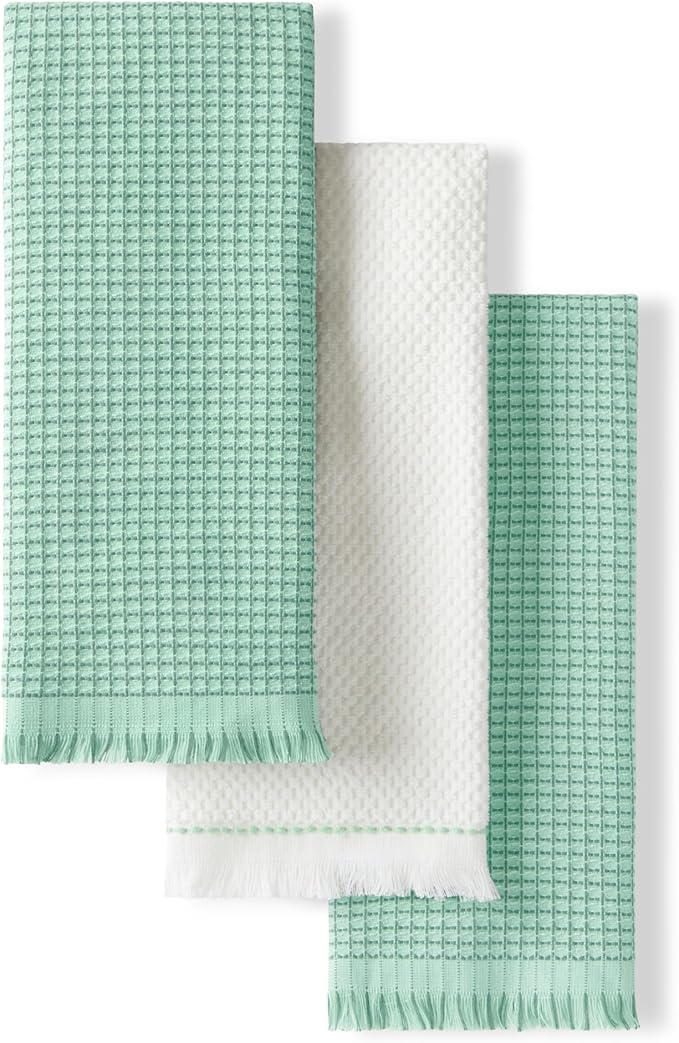 KitchenAid Gourmet Series Gridlines Kitchen Towels 3-Pack Set, 100% Cotton