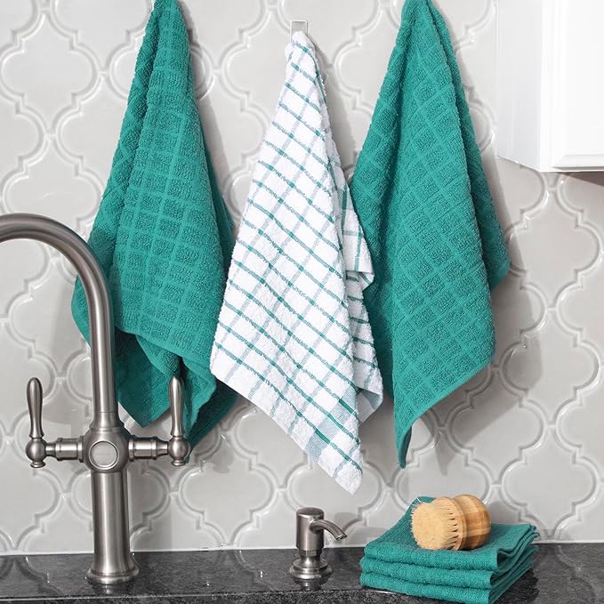 Ritz Premium Kitchen Towel and Dish Cloth Value Set: Highly Absorbent, Super