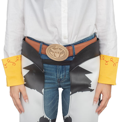 Costume Agent Jessie Cowboy Cowgirl Chaps Halloween & Cosplay Costume Accessory for Adults - White