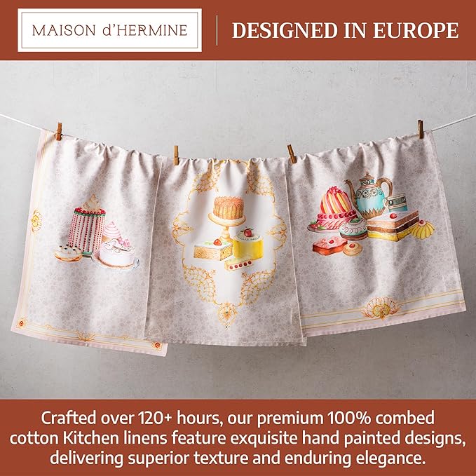 Maison d' Hermine Dishcloths 100% Combed Cotton Premium Easter Multi-Purpose