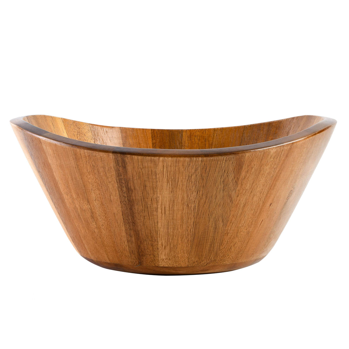 Gibson Home Sherwood 3-Piece Acacia Wood Salad Bowl Set, 32 Quart Large Serving Bowls, Natural Finish, Durable & Eco-Friendly