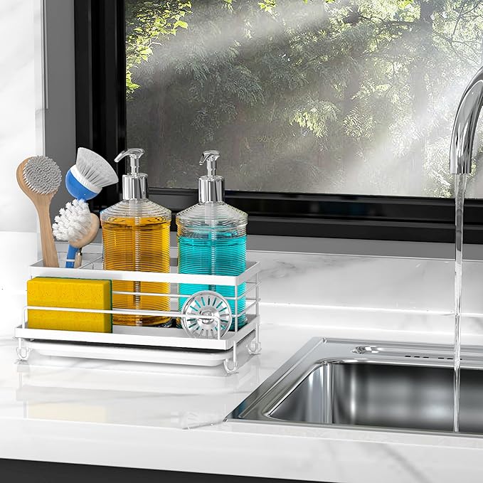 Cisily Sink Caddy Organizer, Kitchen Sink Accessories