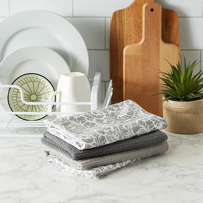 DII Cleaning Collection Multi-Purpose Microfiber, Dishtowel Set