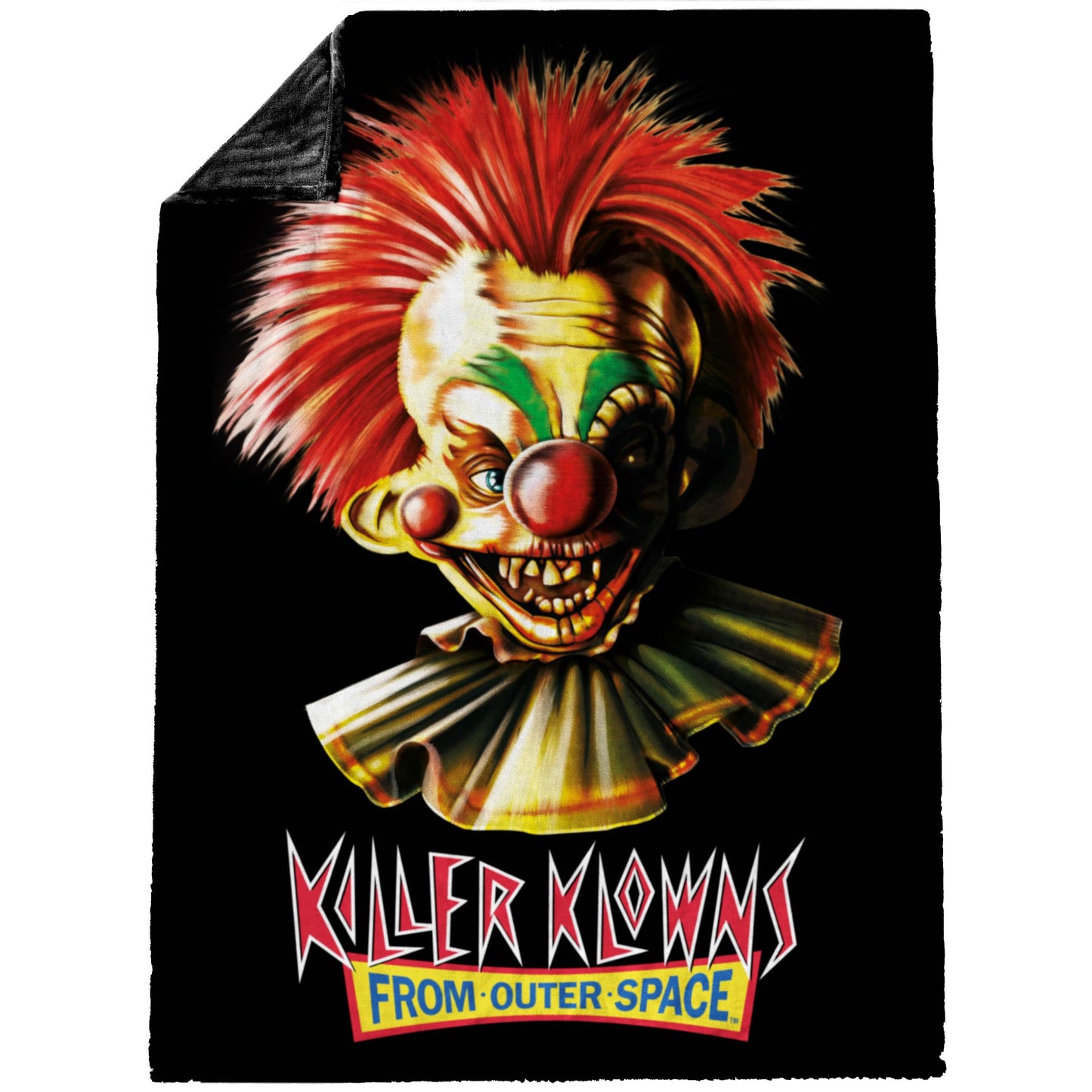 Jay Franco Plush Throw Blanket – Soft & Comfy 50x70 Inches Throw for Couch or Bed – Cozy Home Décor for Living Room & Bedroom, Black - Killer Klowns