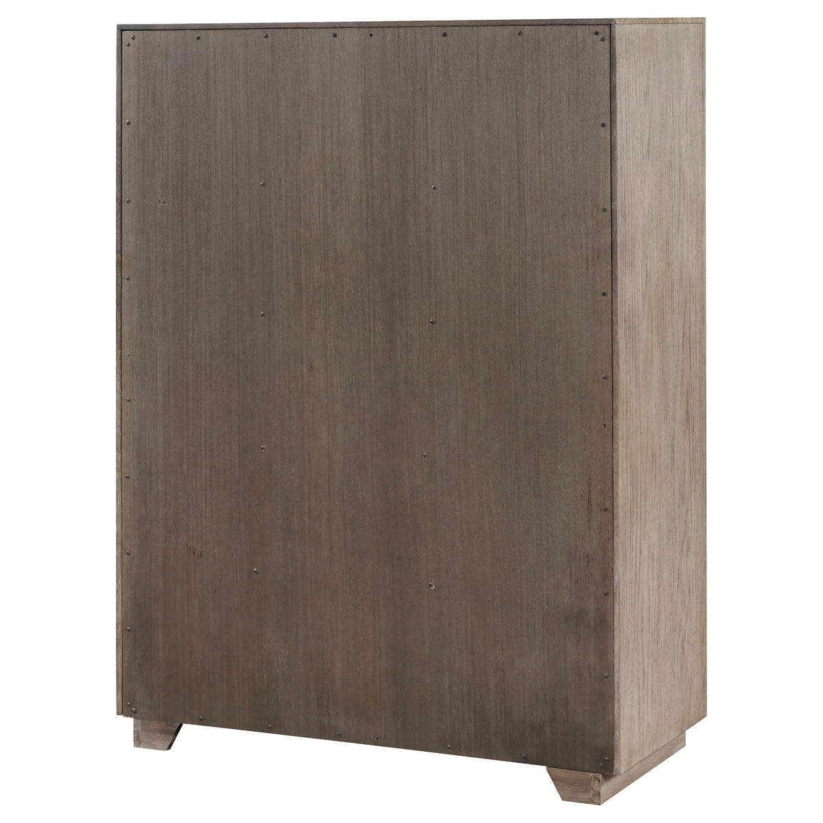 Coaster Home Furnishings - Kenora - Wood - 5-Drawer Chest with Chrome Bar Pulls, Mitered Trim and Recessed Base - Transitional - Bedroom - Barley Brown - 224855