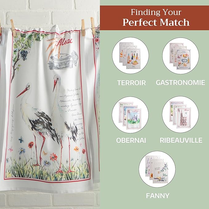 Maison d' Hermine Kitchen Towels Set of 3 100% Cotton 27.50" x 20" Reusable