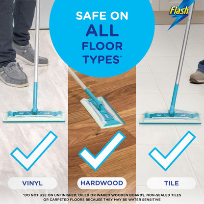Flash Speedmop Wet Cloth Refills, Floor Cleaner, Wild Orchid, 96 Count (24 x 4)
