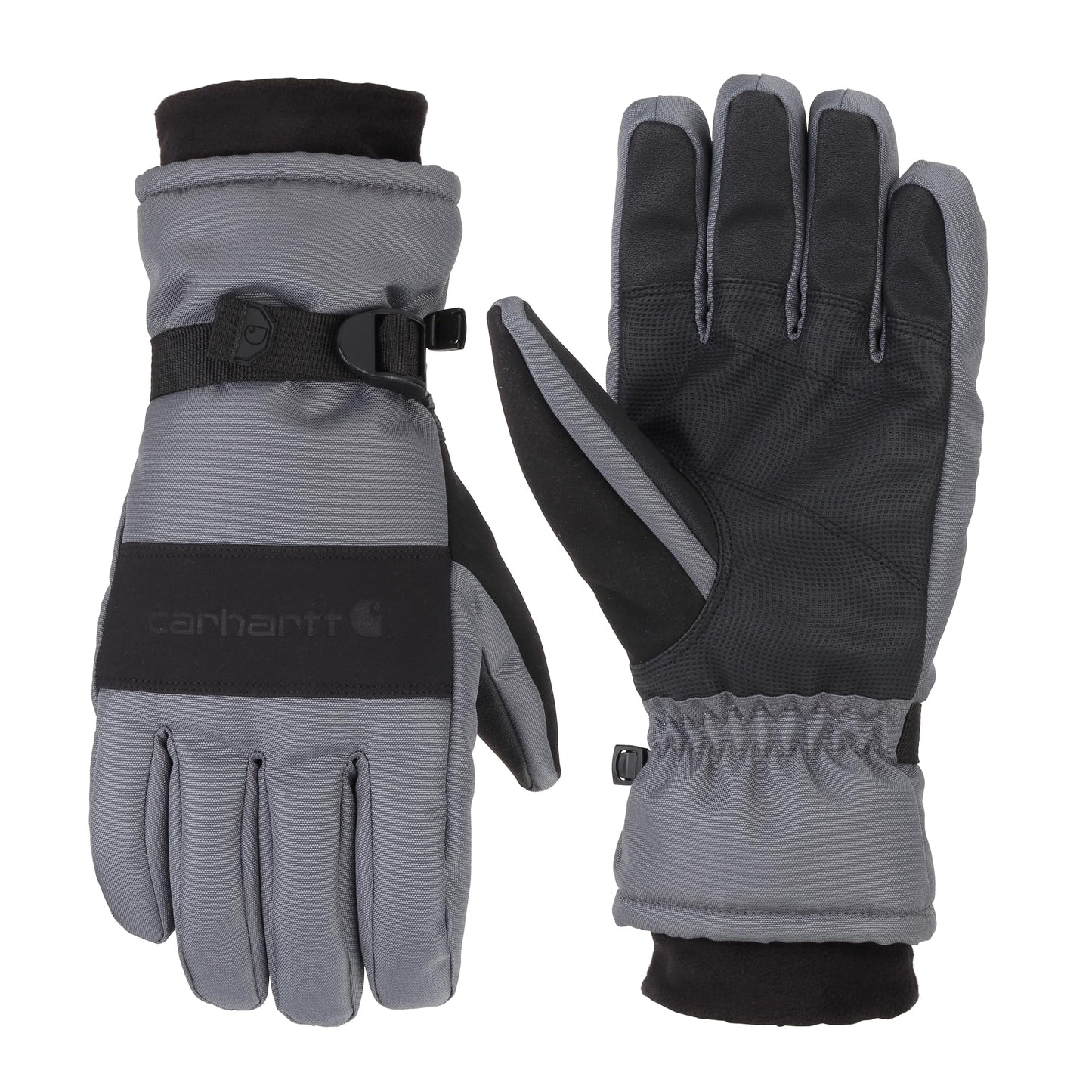Carhartt Men's W.P. Waterproof Insulated Glove Cold Weather, Dark Grey/Black, X-Large