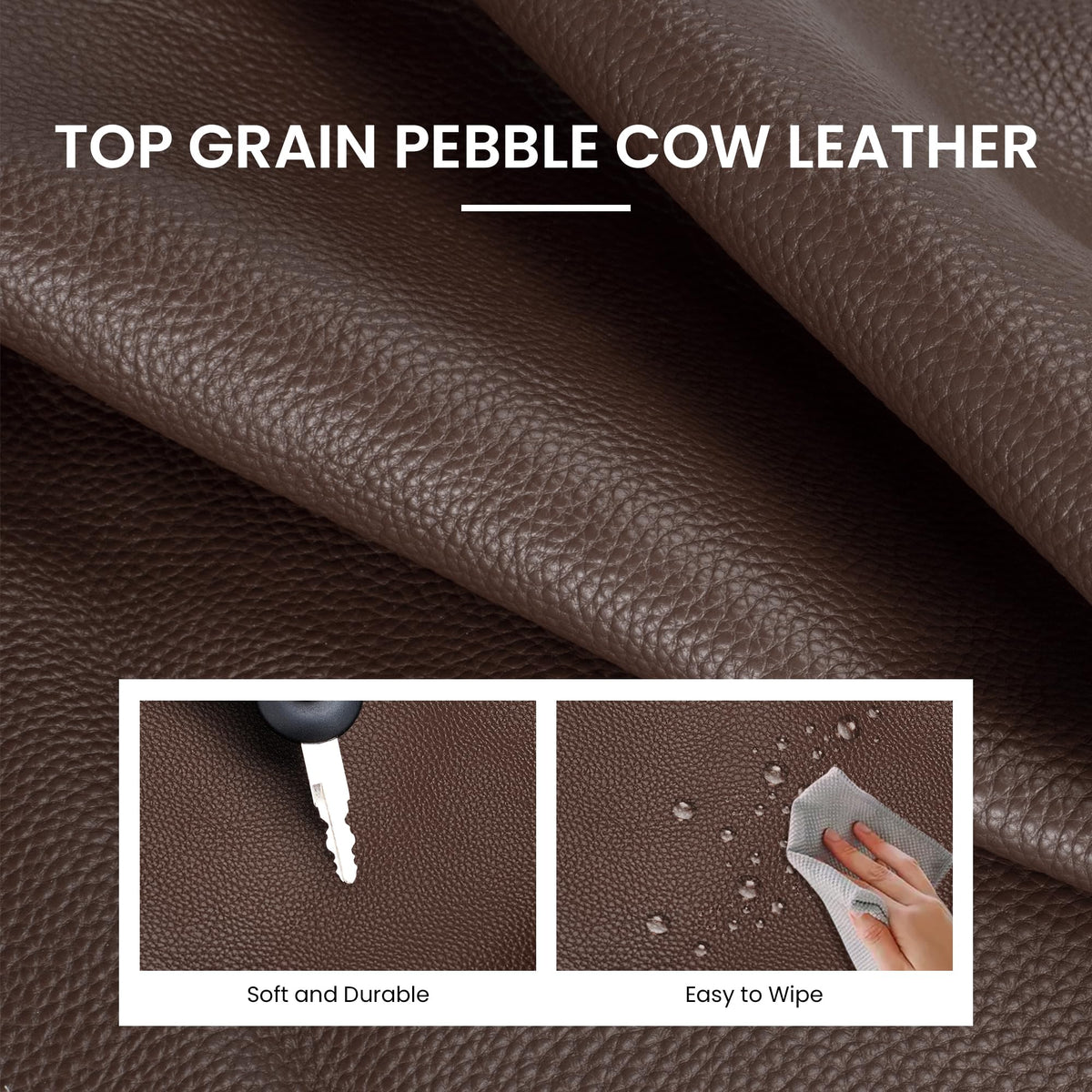 befen Genuine Leather Slouchy Hobo Purses for Women, Casual Hobo Bags Real Top Grain Leather Tote Handbags Women's Coffee Shoulder Satchel for Shopping, Outing, Travel