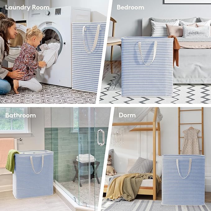 Lifewit 2 Pack Laundry Hamper Large Collapsible Laundry Baskets, Freestanding